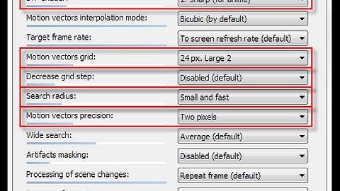 Best settings for SVP (Smooth Video Player)