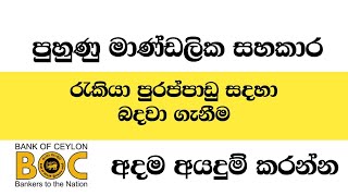 මණඩලක සහකර අභයසලභ රකය ඇබරත Trainee Staff Assistant Vacancy 2025 Boc Bank Vacancy