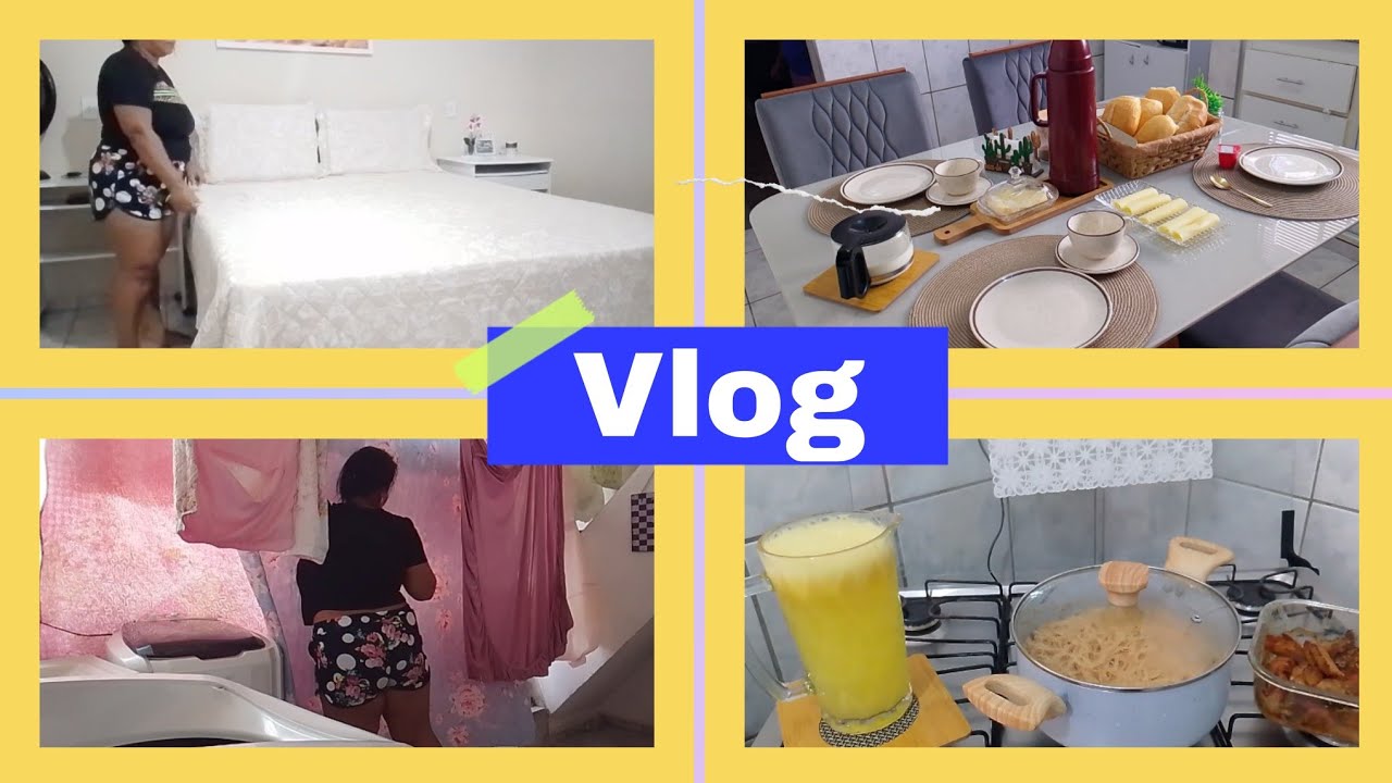 Dia de lavar roupa de cama/ usando as louças pela primeira vez / almoço rápido e fácil 