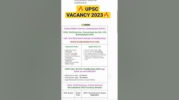 // 🔥 UPSC Civil Services and Forest Services Pre Online Form 2023 🔥// #upsc #examupdate9940 #shorts