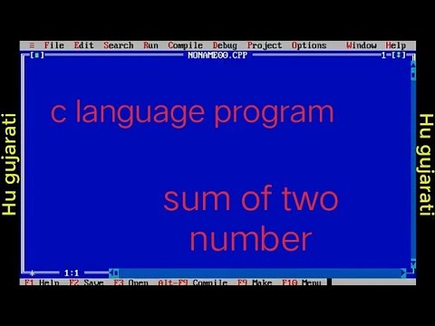 C language programming // sum of two numbers using c programming