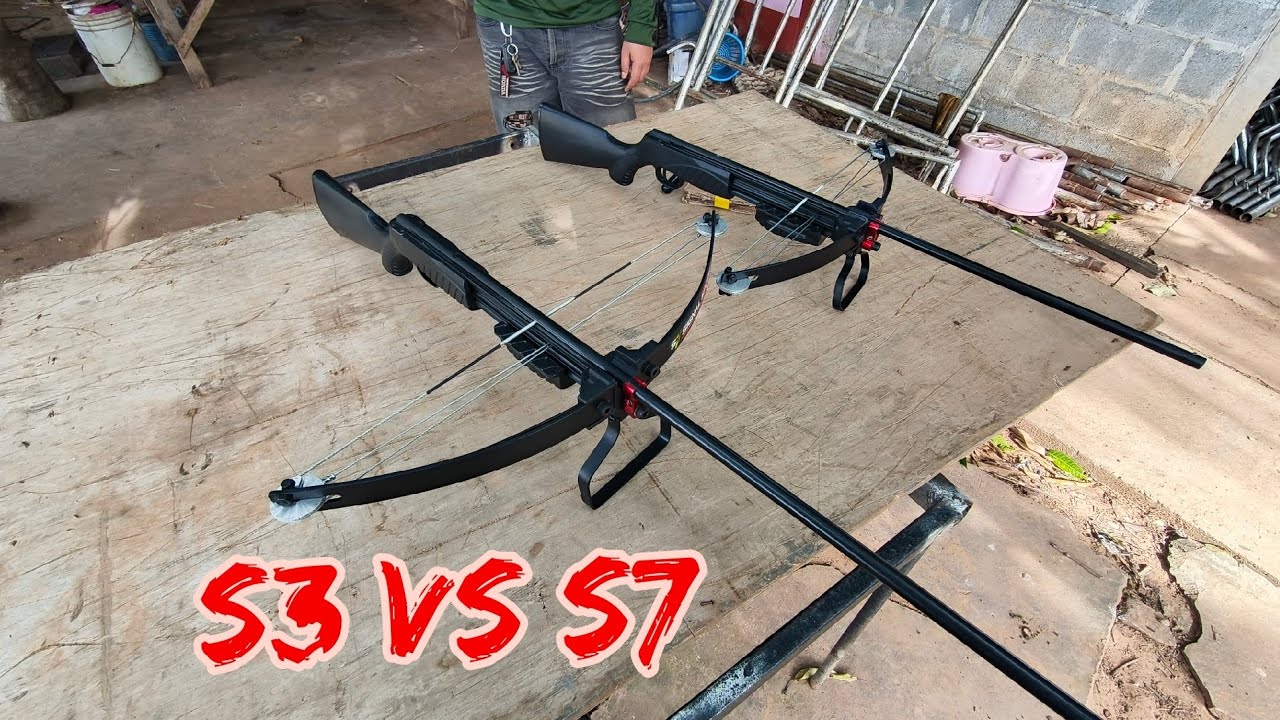 ทดลองยิงหน้าไม้ s3 และก็ s7 ความยาวลำกล้องที่ต่างกัน ว่าตัวไหนจะแรง0962813774