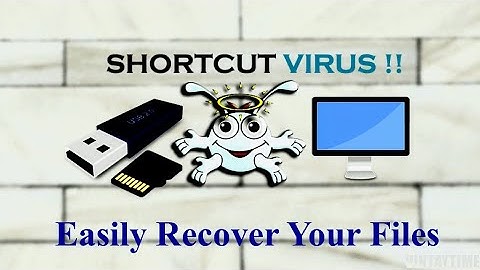 How to remove shortcut virus in Pendrive, Memory card