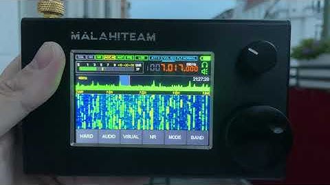 Malahit DSP2 SDR CW with only a 70 cm telescopic antenna (Hi Z)