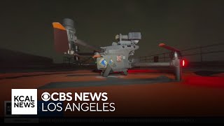 San Bernardino firefighters unveil drone used to survey fires before first responders can arrive