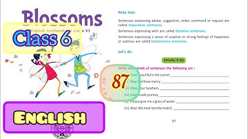 Lesson 8 — Goodbye to the Moon || Monica Hughes || Activity 8(b) || Blossoms Class 6 English Page 87