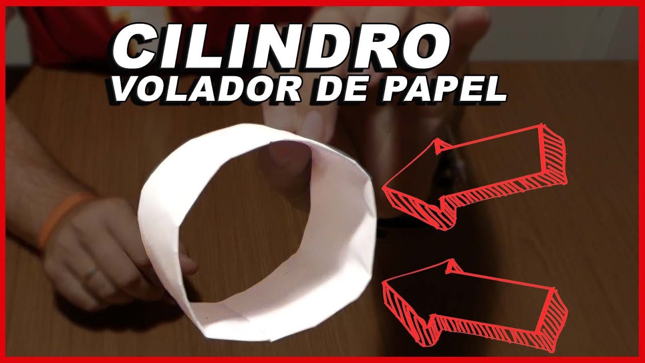 COMO HACER UN CILINDRO DE PAPEL VOLADOR ⬆️ - YouTube