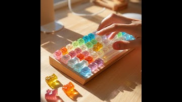 TYPING on a GUMMY Keyboard! 🤯 (Satisfying ASMR) What does a gummy keyboard sound like?  #asmrsounds