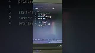 String methods in python ✨❣️❣️#programminglanguage #string #methods #string_methods #viralshort