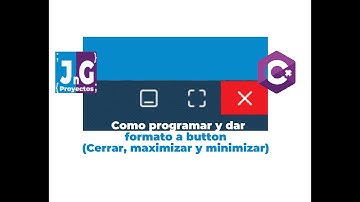 Como programar botón (cerrar, maximizar y minimizar) C# WinForm | no audio