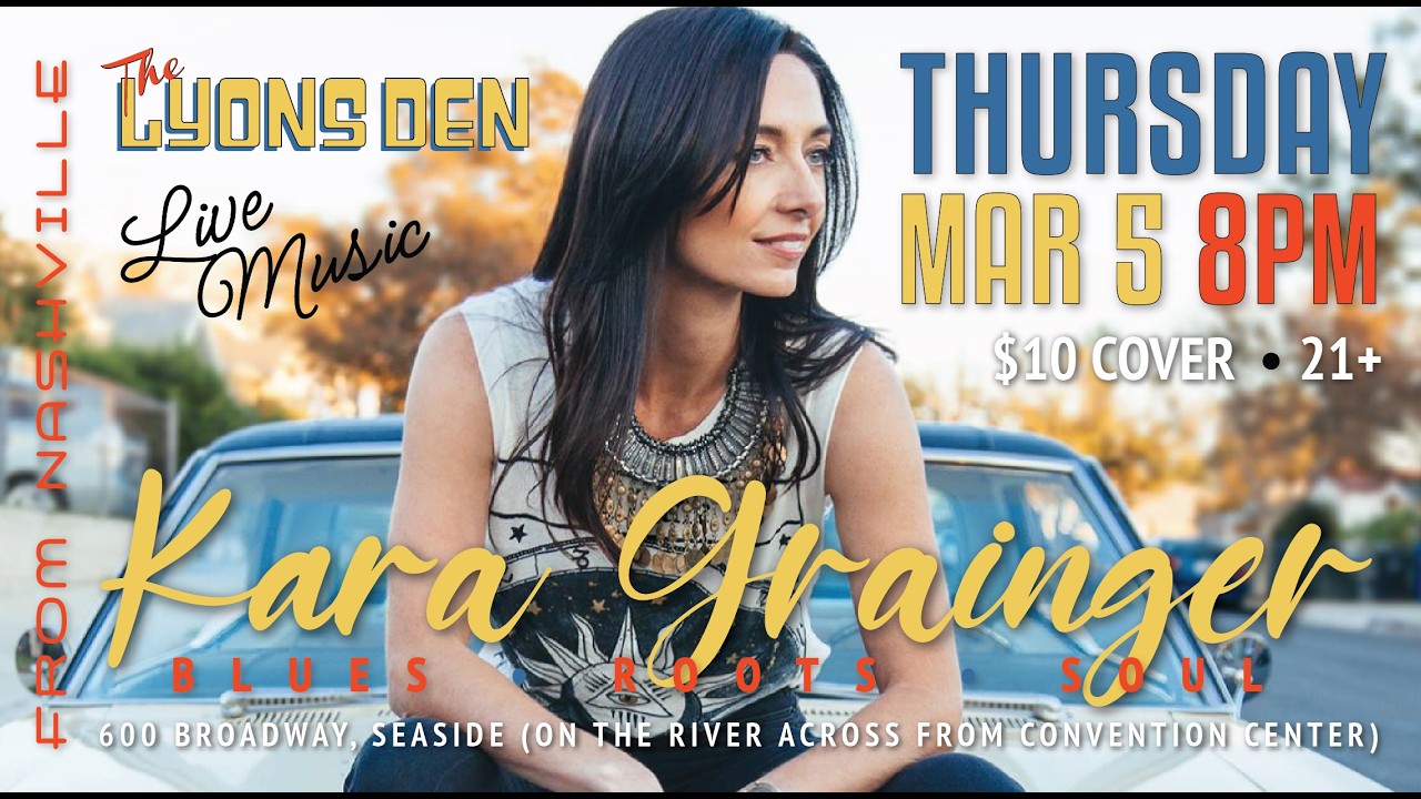 Kara Grainger (Blues/Roots/Soul from Nashville, TN) LIVE @ The Lyons Den