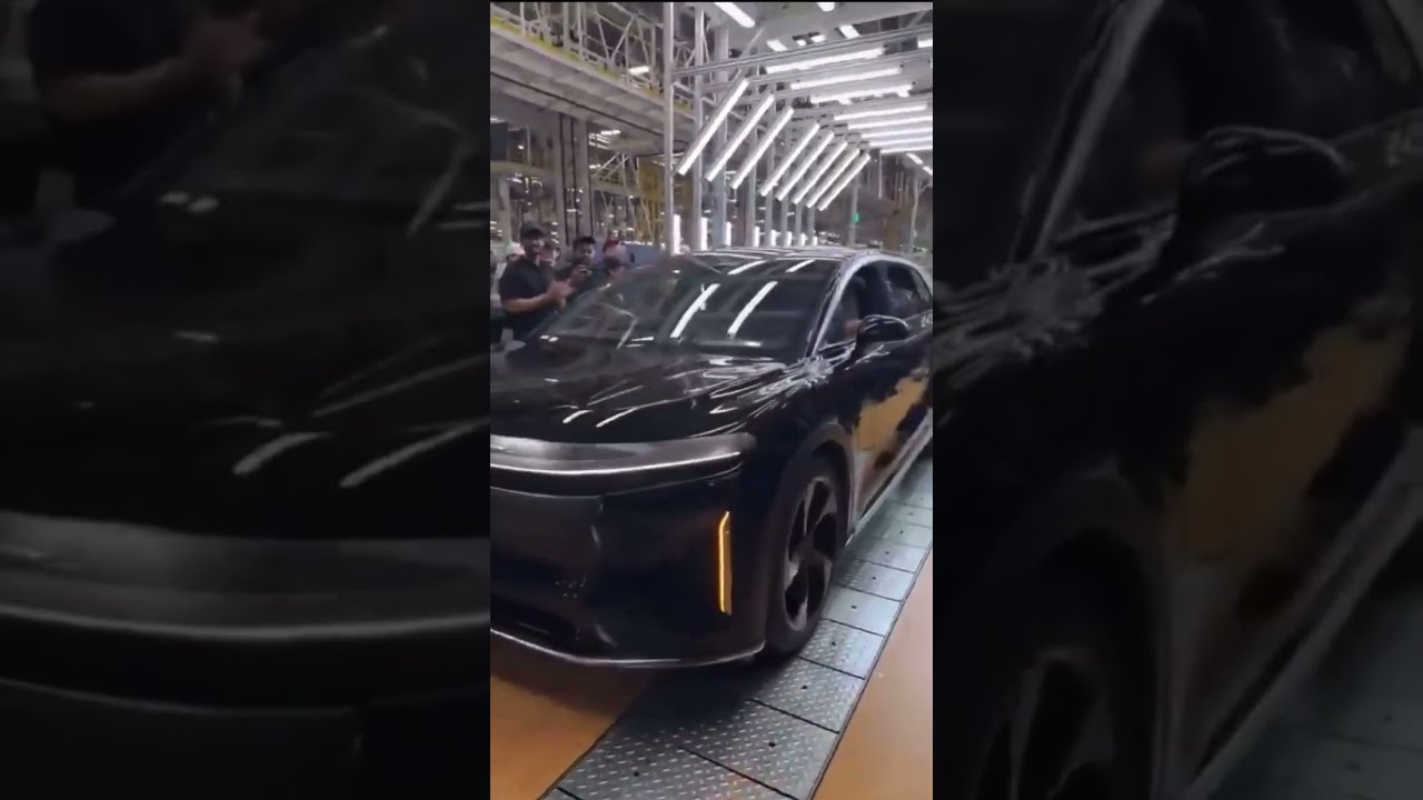 First Lucid Gravity Off The Factory Electric Electriccars Future