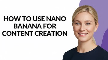 How to Use Nano Banana for Content Creation - Julia