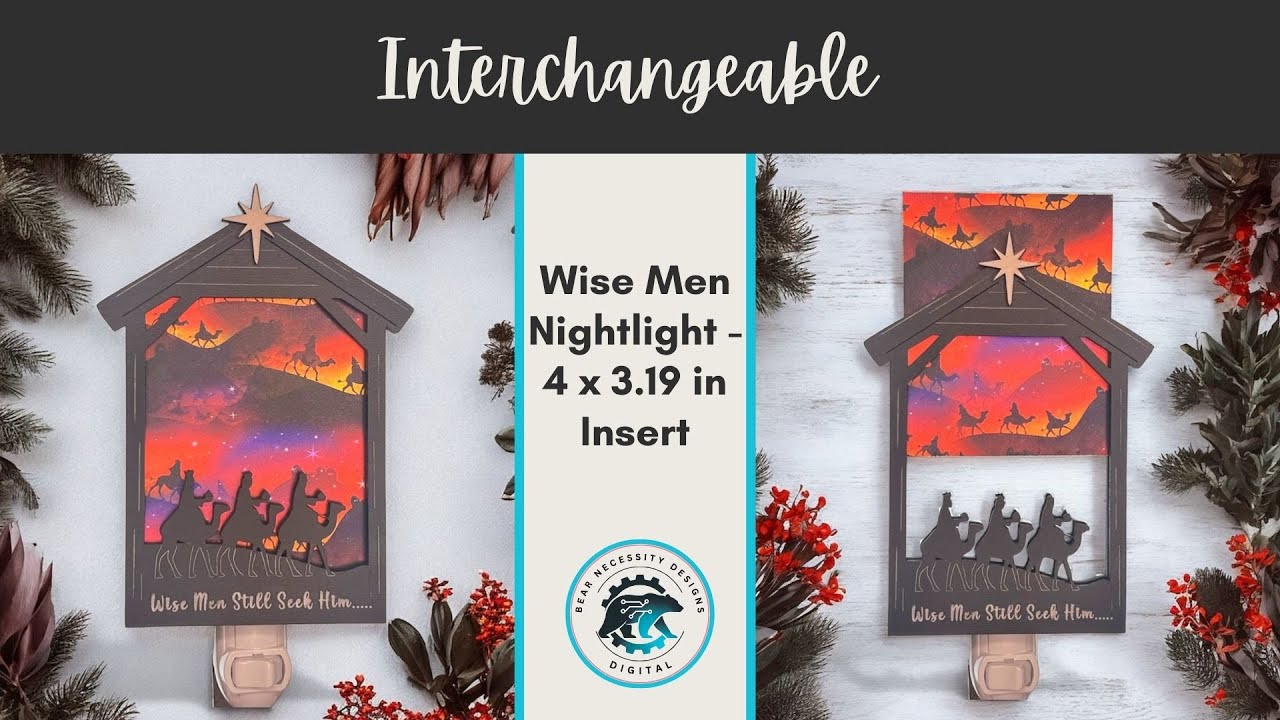 Assembling the Wisemen Stable Interchangeable Nightlight - 4 X 3.19 in Insert