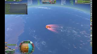 Kerbin probe reentry attempt at 6500 m/s Kerbal Space Program Probe Debris Re Entry