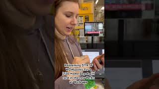 Redeeming WOWpoints on gift cards in the Perks at Work mobile app