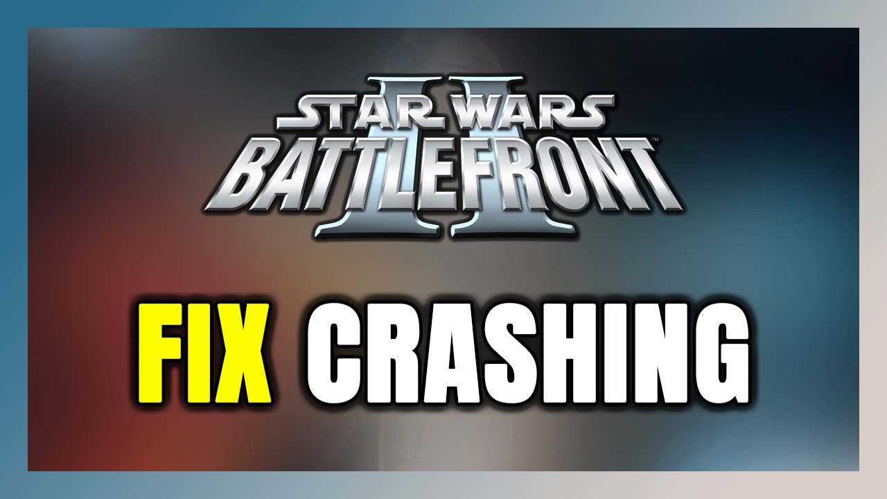 How to FIX STAR WARS Battlefront 2 (Classic 2005) Crashing
