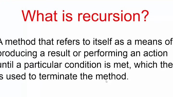 AP Computer Science A - Chapter 4 Recursion