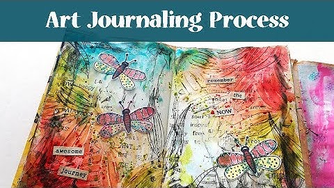 Mixed Media Art Journal Page - Process Video