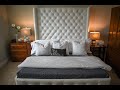 DIY Tufted King Bed with Tall Headboard