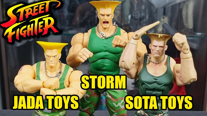 GUILE STREET FIGHTER 2 - SOTA TOYS vs JADA TOYS vs STORM COLLECTIONBLES - Comparativo