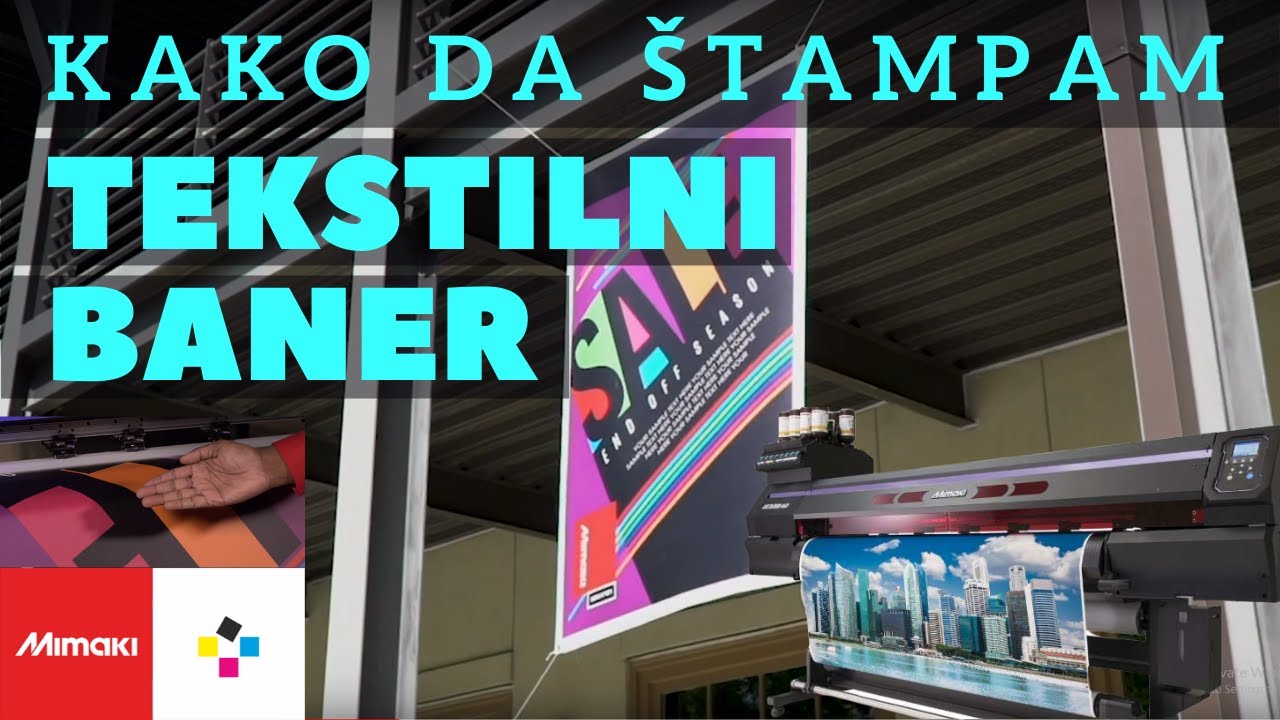 Kako štampati tekstilni baner - Mimaki UV 🏳️