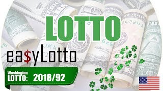 WA LOTTO numbers Aug 1 2018