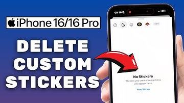 How to Delete / Remove Stickers on iPhone 16 / 16 Pro