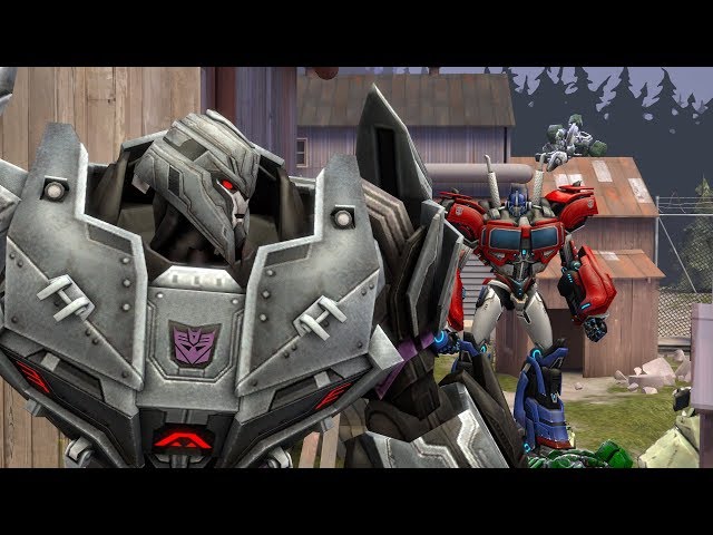 transformers animated optimus prime vs megatron