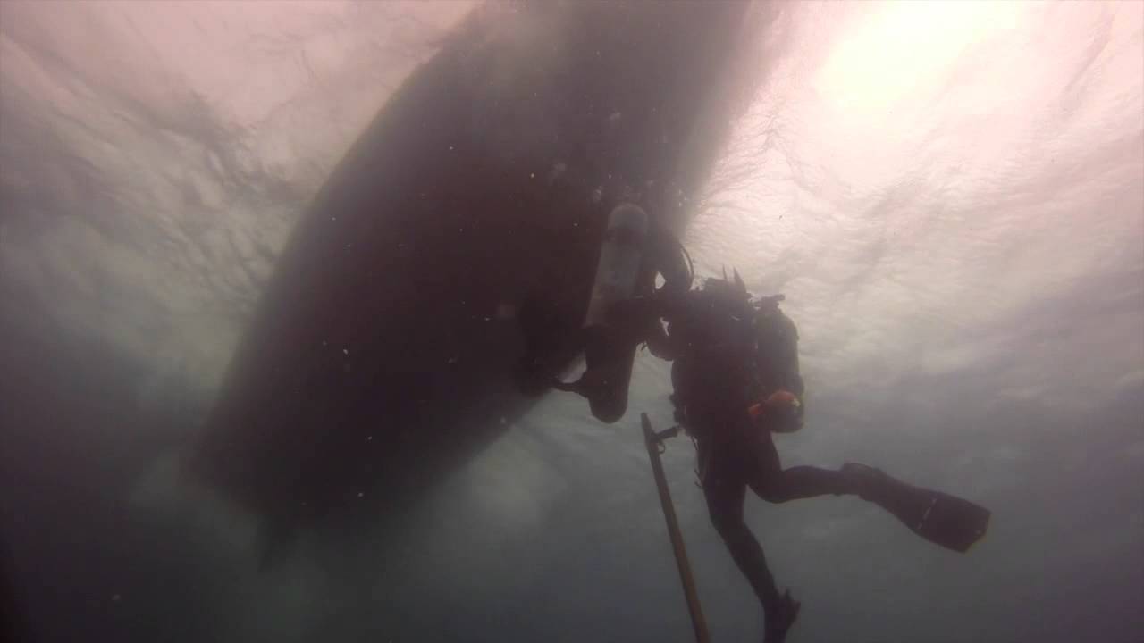 Dive boat almost hits scuba diver INCREDIBLY CLOSE!!! YouTube