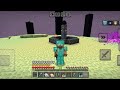 Minecraft mein ender dragon ko mara hammer se and world mein#minecraft #gaming 