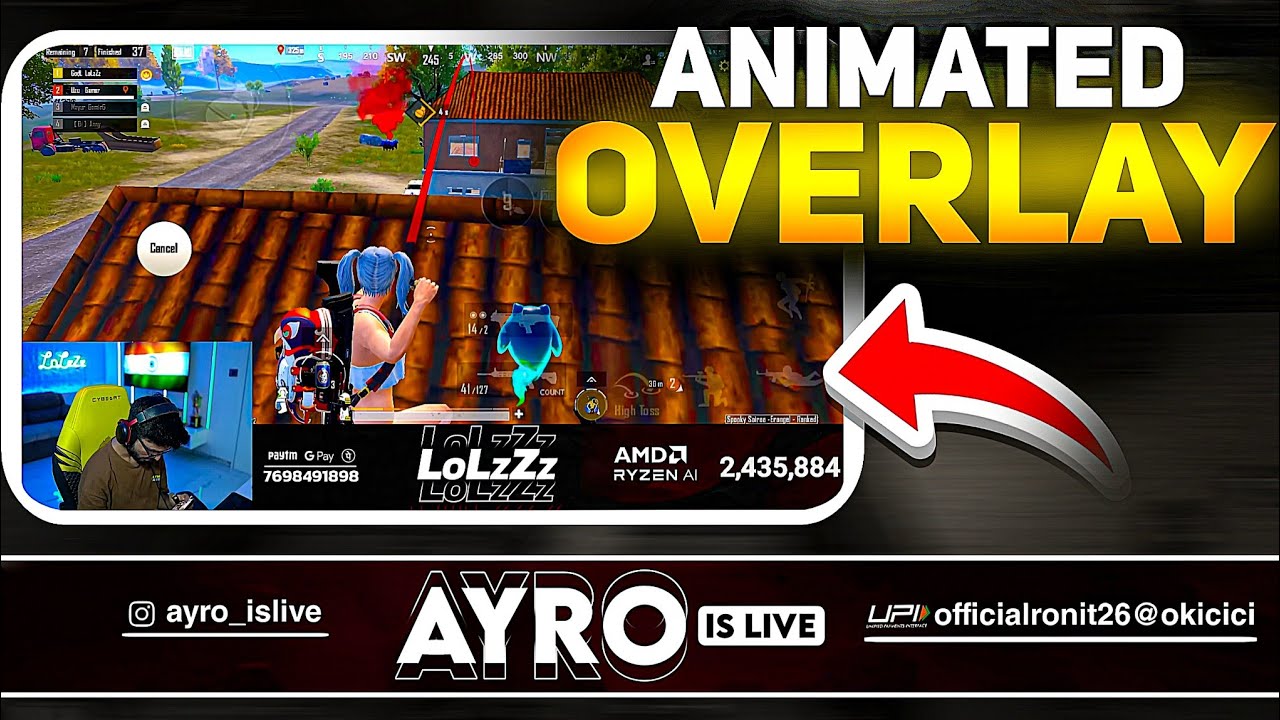 How To Make Animated Overlays Like LolzZz Gaming YouTube 