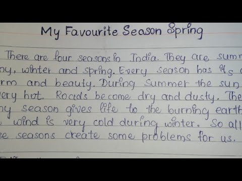 essay my favourite season spring