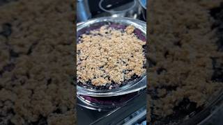 Making Blueberry Crisp For My Mom