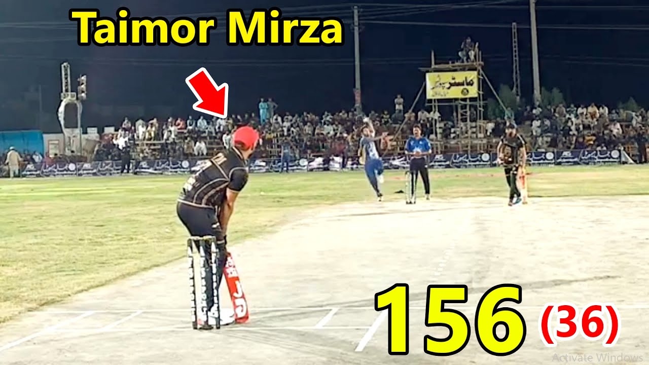 Tamour Mirza 156 Runs in 36 Balls || Taimoor Mirza Batting || Tamour ...