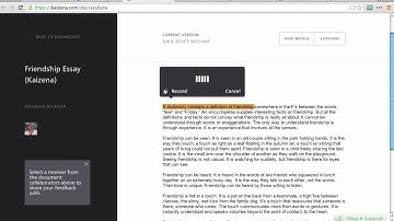 Kaizena Voice Comments