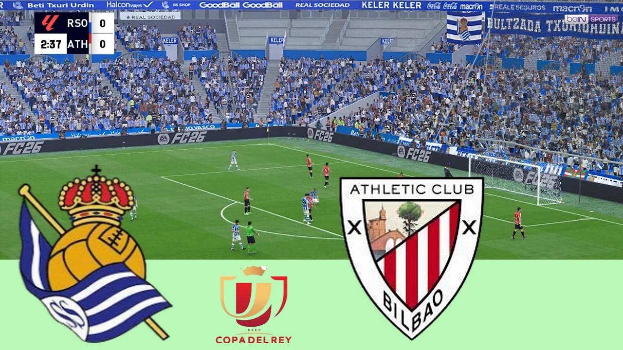 REAL SOCIEDAD vs ATHLETIC CLUB – Copa del Rey 25/26 | Partido Completo y Goles | Simulación PES 2021