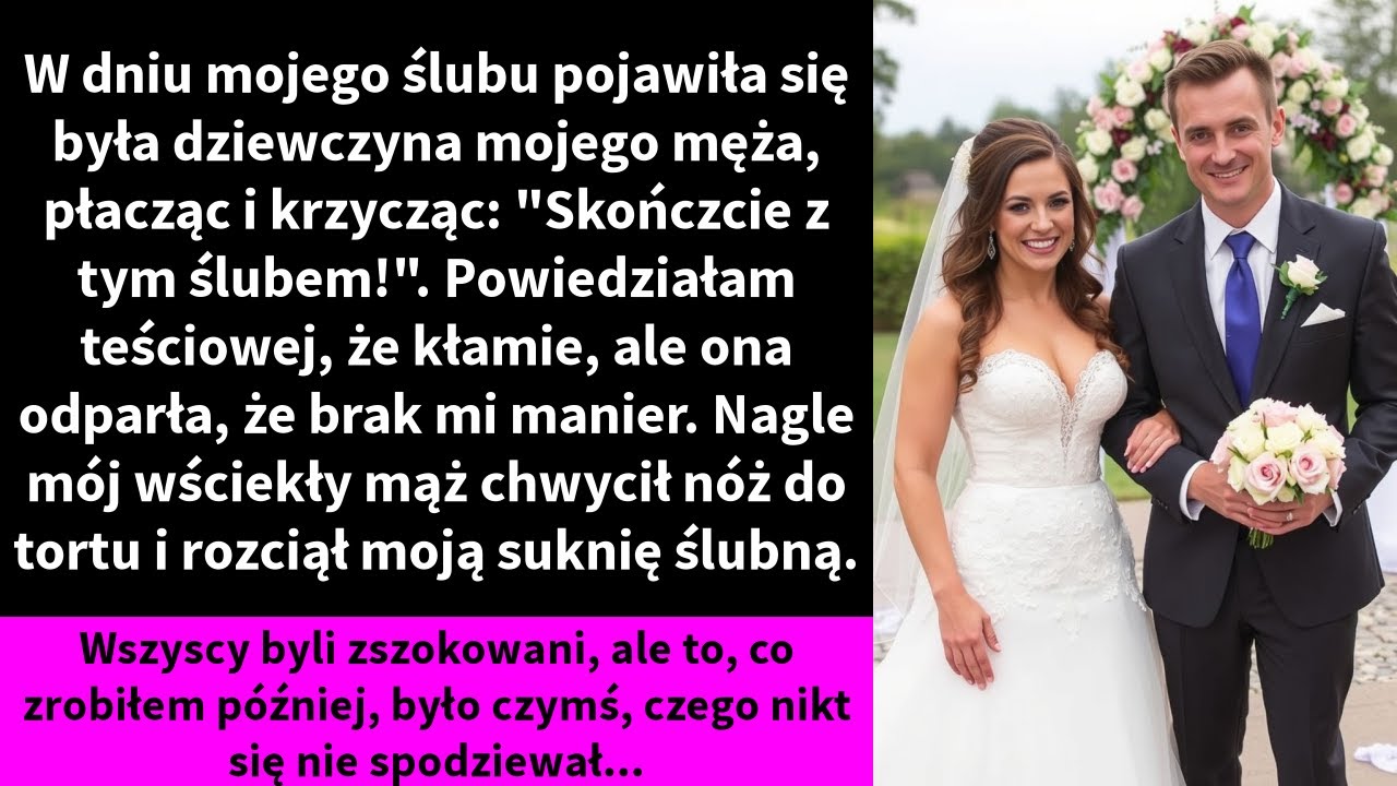 Mój narzeczony stał przy ołtarzu, a goście płakali ze wzruszenia, gdy nagle drzwi sali się otworzyły i wbiegła jego była dziewczyna, krzycząc: „Zatrzymaj ten ślub, jestem w ciąży z twoim...