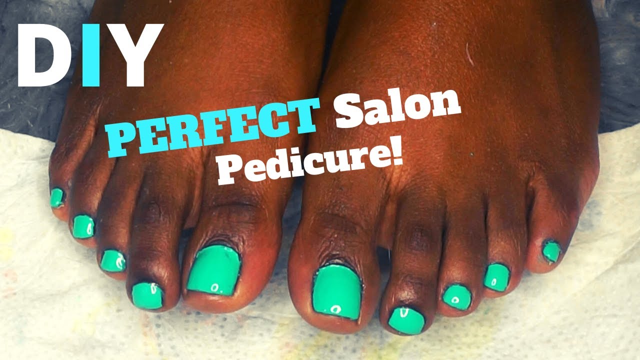 DIY SALON PEDICURE AT HOME YouTube