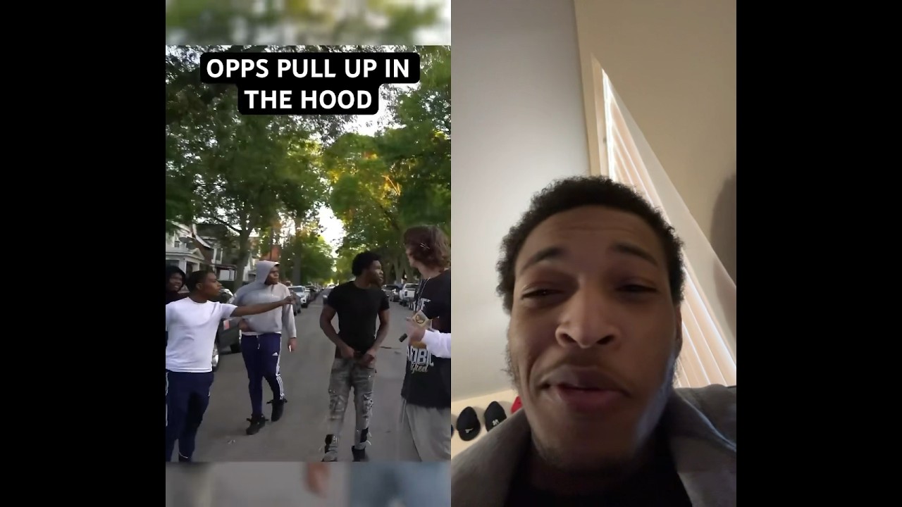 Interview in the hood gone wrong 😈 ops pulled up #shooting #shootout #rapbeef