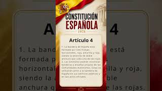 🎧 La Constitución Española de 1978 - Artículo 4 - Voz humana #audiolibro #oposiciones
