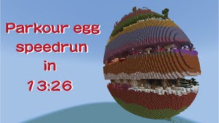 Parkour egg speedrun in 13:26