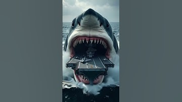 Aircraft carriers and prehistoric giant sharks #shark #shorts