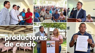 PEQUEÑO PRODUCTORES DE CERDO REALIZAN REUNIÓN EN EL MUNICIPIO  DE VILLA TAPIA 