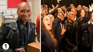 Cynthia Erivo surprises her old school with a tear-jerking performance