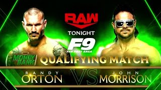Randy Orton vs John Morrison (Men's Money in the Bank Qualifying Full Match Part 2/2)