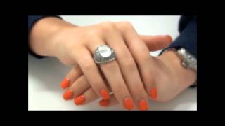 Karma Crystal Stretch Ring at Argento