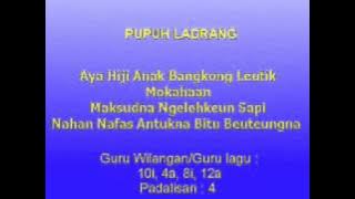 Lagu Sunda dengan Lirik | PUPUH LADRANG