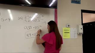 Pre-Algebra 4-5 computing with scientific notation