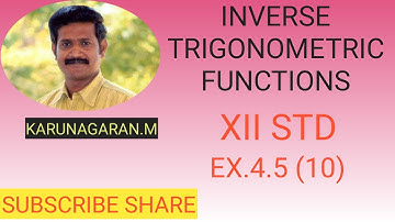XIISTD ExNo. 4.5(10). Finding number of solutions of the equation in tan inverse